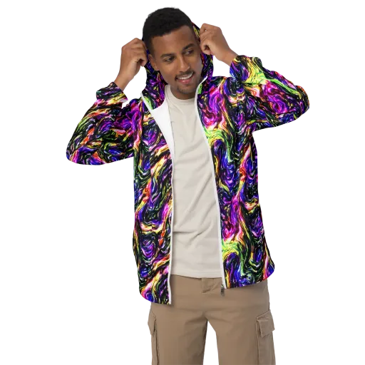 Ember Electric on a Men's Windbreaker