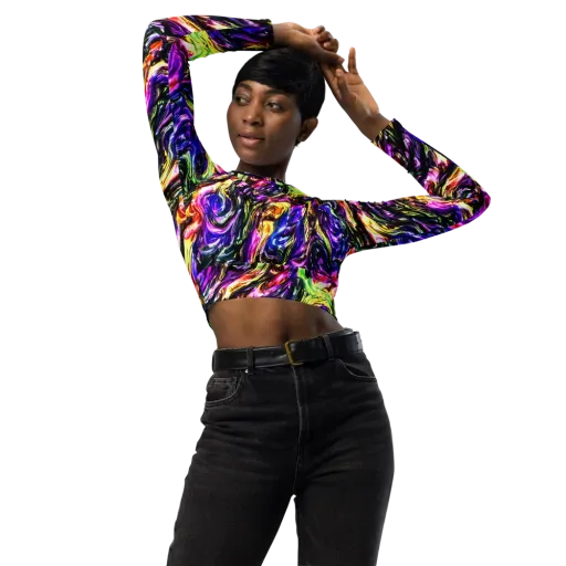 Ember Electric on a Long Sleeve Crop Top