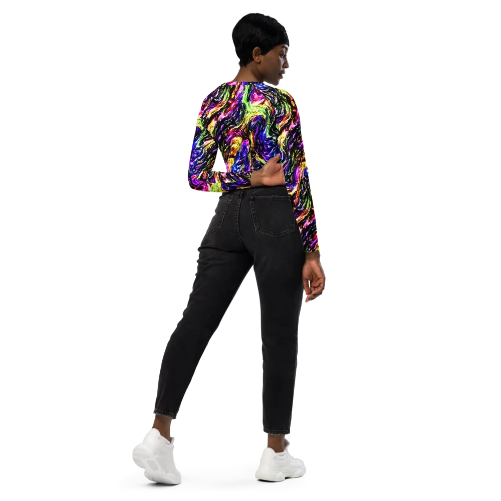 Ember Electric on Long Sleeve Crop Top — Right Back