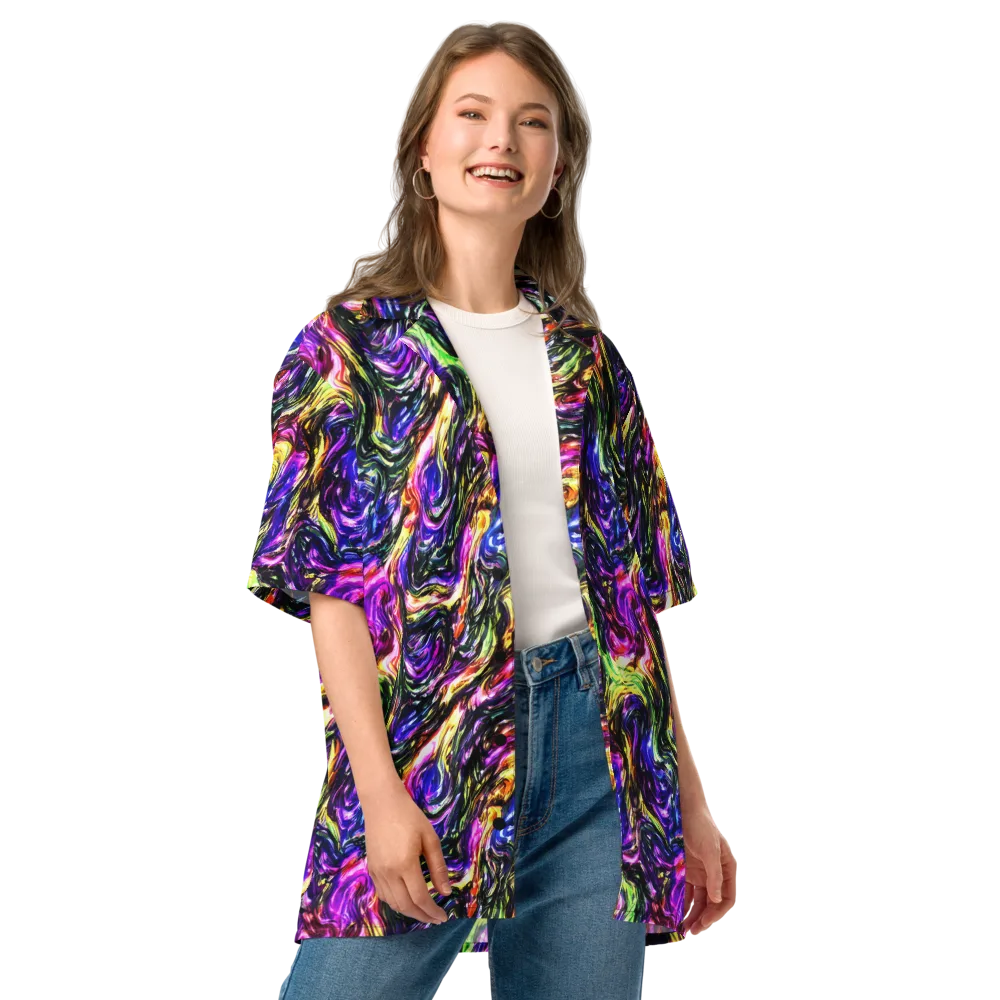Ember Electric on Button Shirt — Front