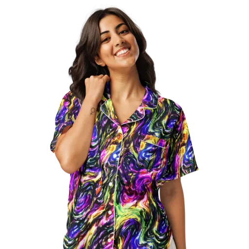 Ember Electric on a Women's Short Sleeve Pajama Top