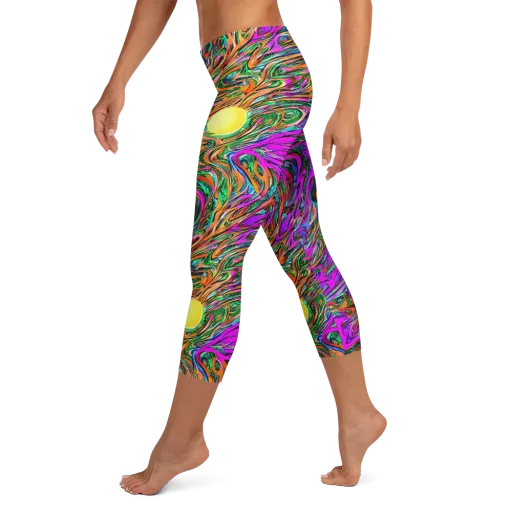 Acid Opulence on a Capri Leggings
