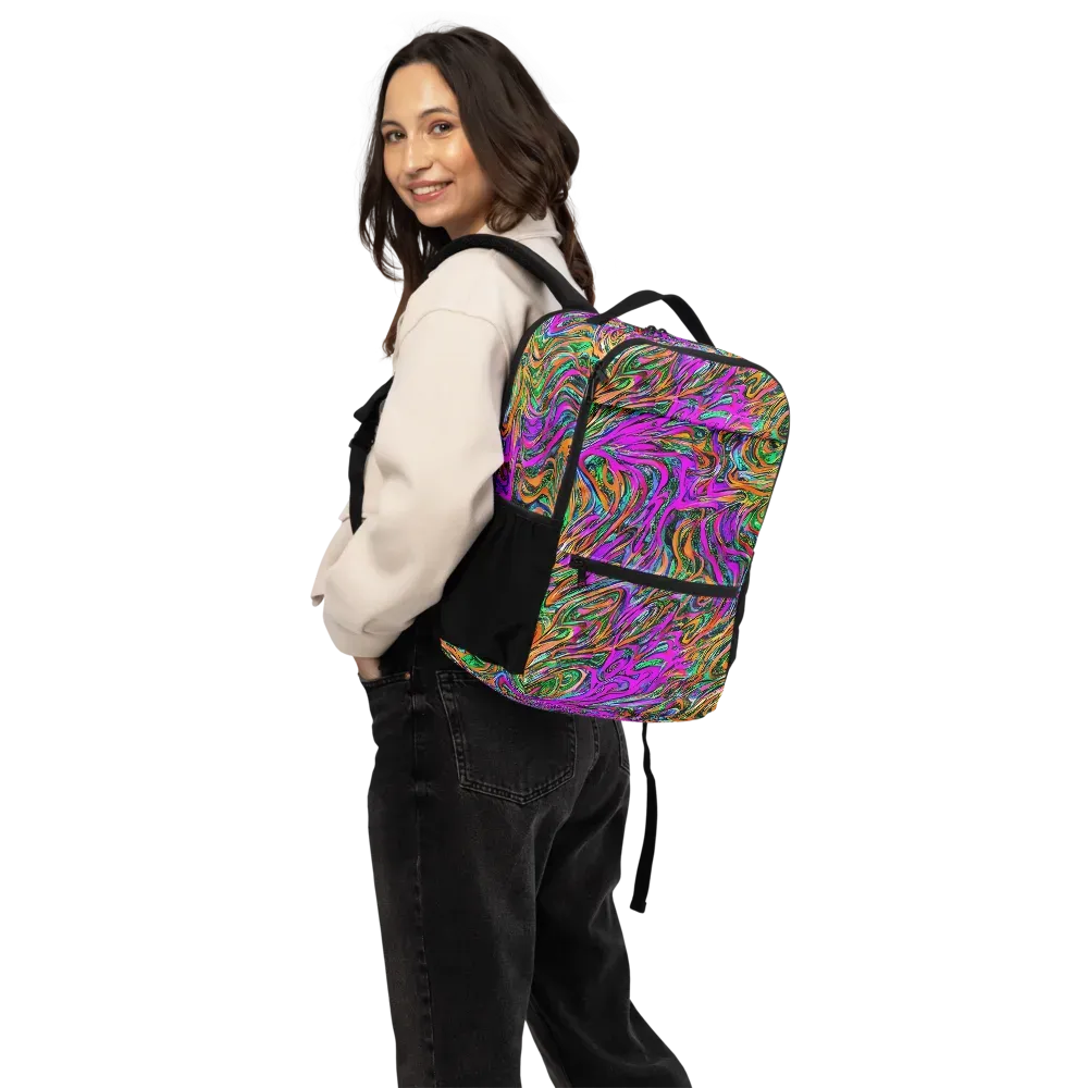 Acid Opulence on Utility Backpack — Back