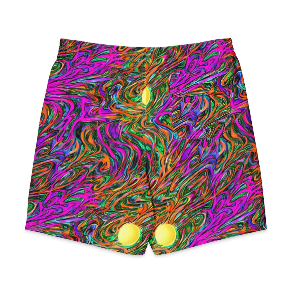 Acid Opulence on Men's Board Shorts — Back