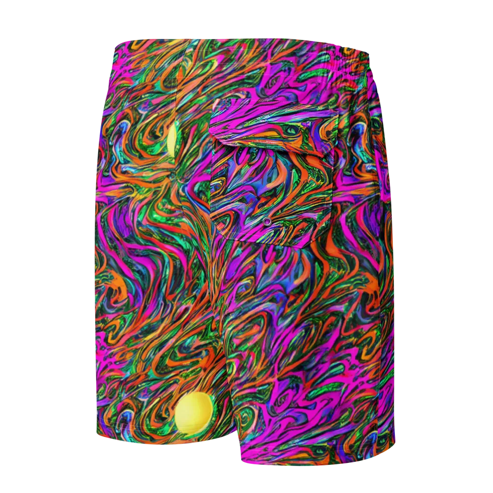 Acid Opulence on Men's Board Shorts — Back