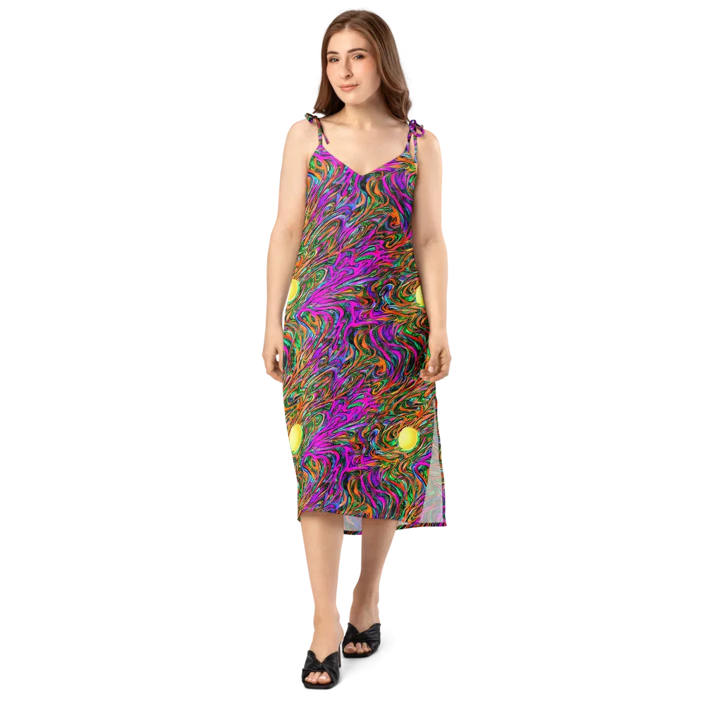 Acid Opulence on Slip Dress — Front