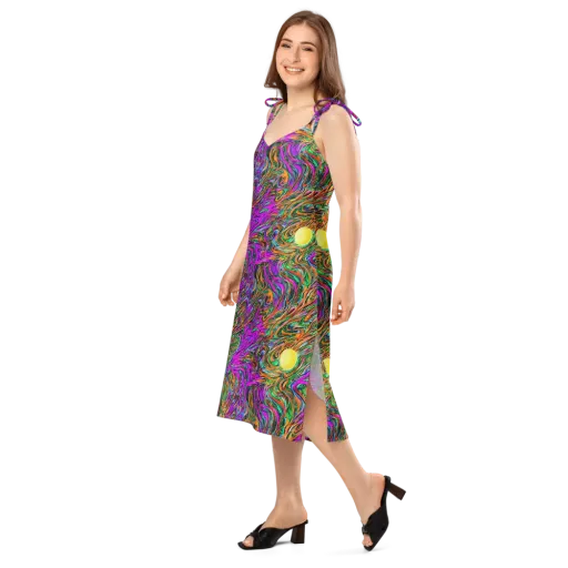 Acid Opulence on a Slip Dress