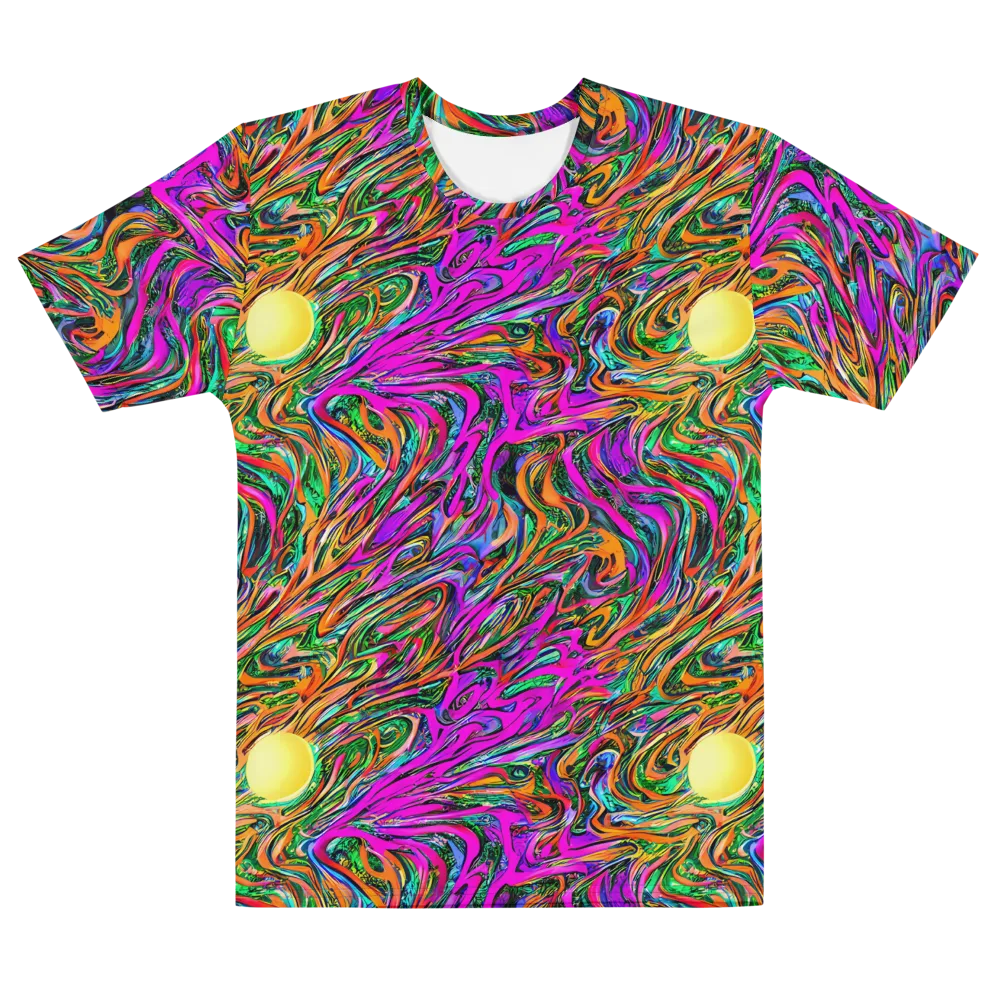 Acid Opulence on Men's Cotton Crew Neck T-Shirt — Front