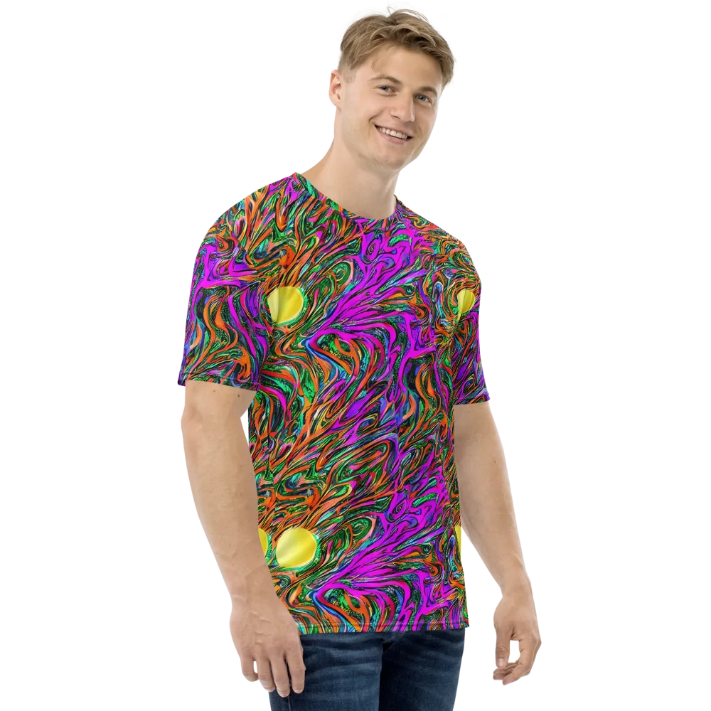 Acid Opulence on Men's Crew Neck T-Shirt — Right