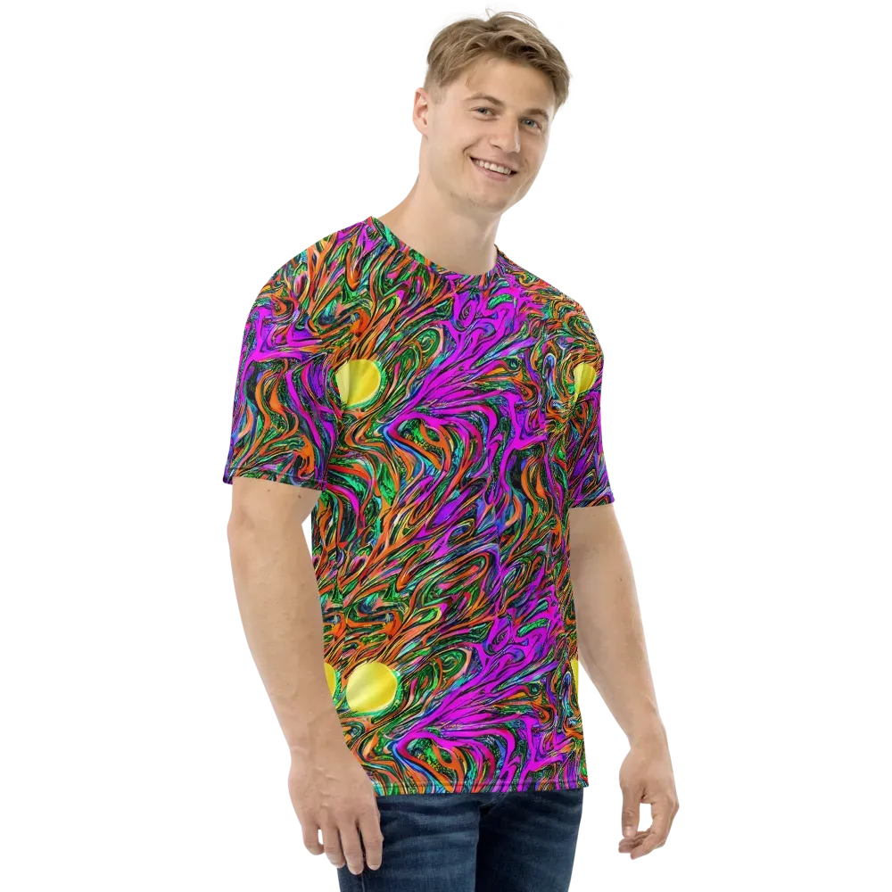 Acid Opulence on Men's Crew Neck T-Shirt — Right