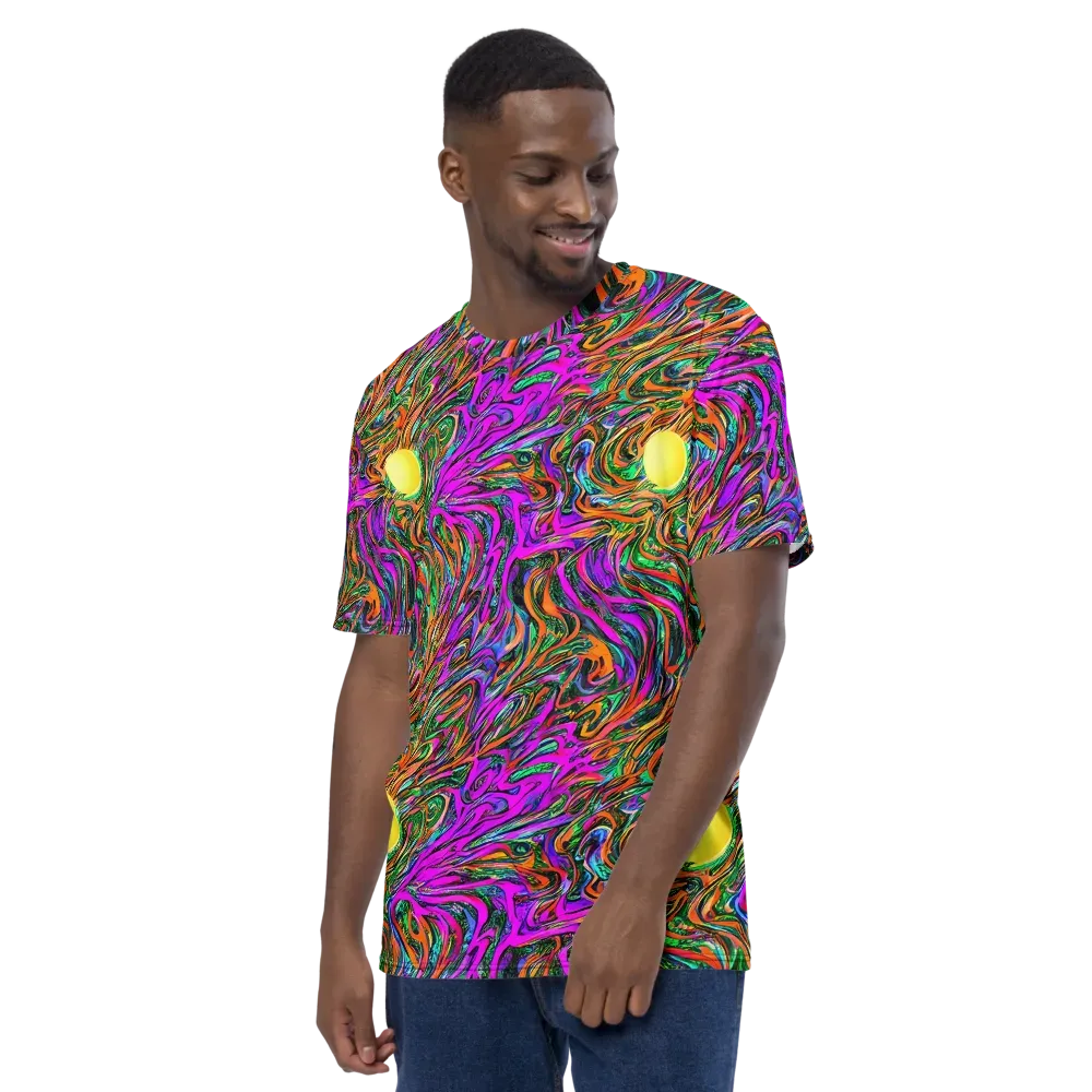 Acid Opulence on Men's Crew Neck T-Shirt — Left