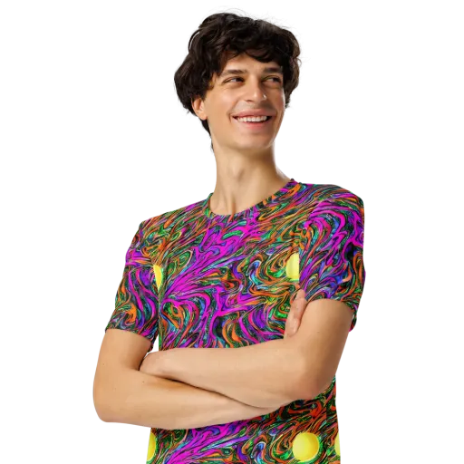 Acid Opulence on a Men's Crew Neck T-Shirt