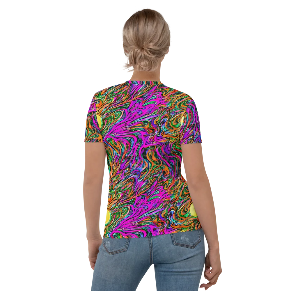Acid Opulence on Women's Crew Neck T-Shirt — Back