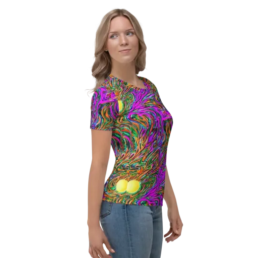 Acid Opulence on a Women's Crew Neck T-Shirt