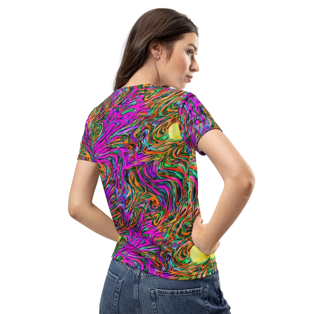 Acid Opulence on Women's Crew Neck T-Shirt — Back