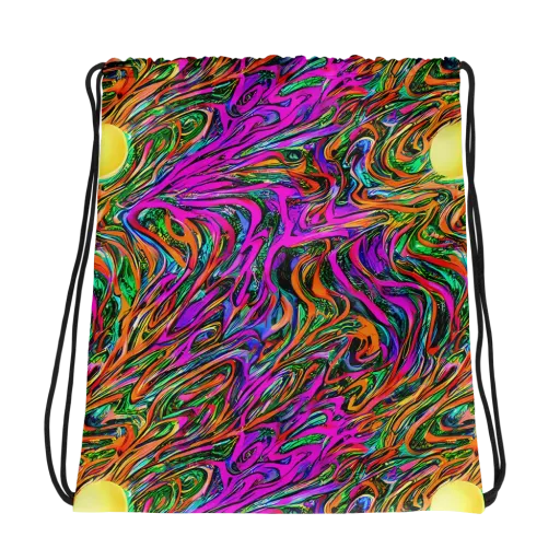 Acid Opulence on a Drawstring Bag