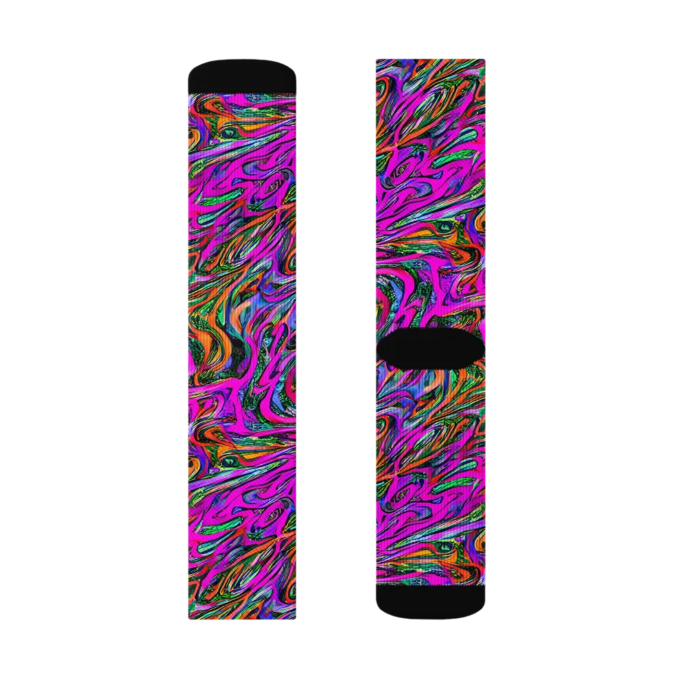 Acid Opulence on Socks — Right Sock