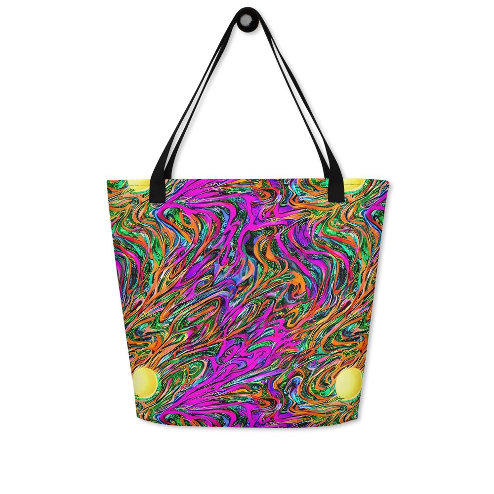 Acid Opulence on Large Tote Bag W/ Pocket — Front