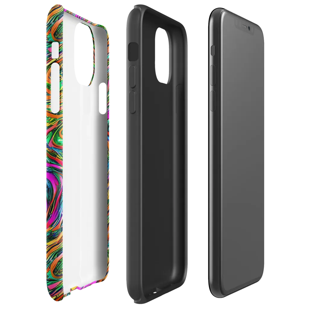 Acid Opulence on Tough Case for iPhone® — Right