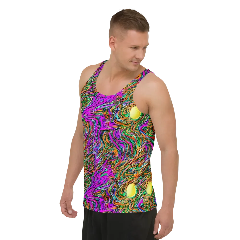 Acid Opulence on Men's Tank Top — Left Front