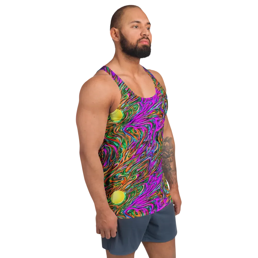 Acid Opulence on Men's Tank Top — Right Front
