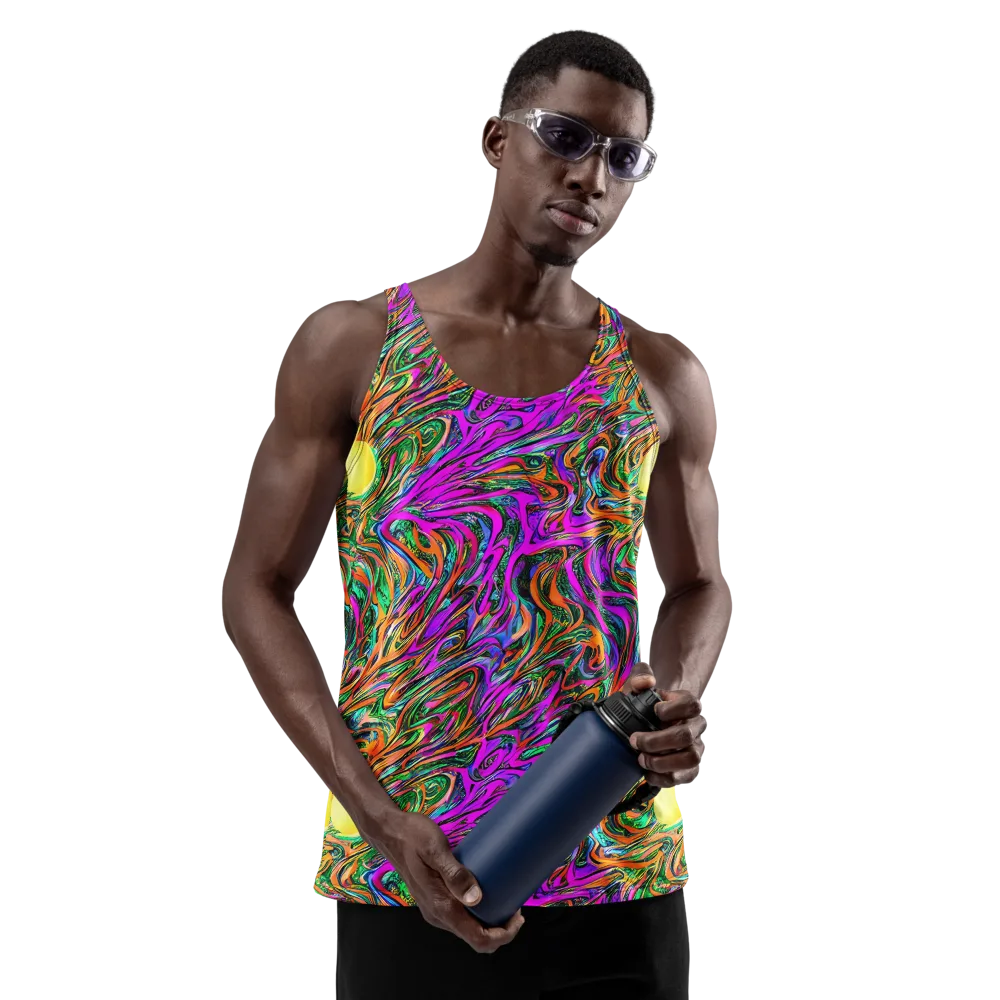 Acid Opulence on Men's Tank Top — Front