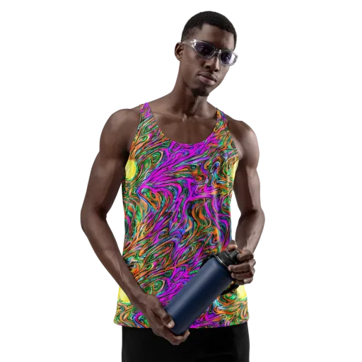 Acid Opulence on a Men's Tank Top
