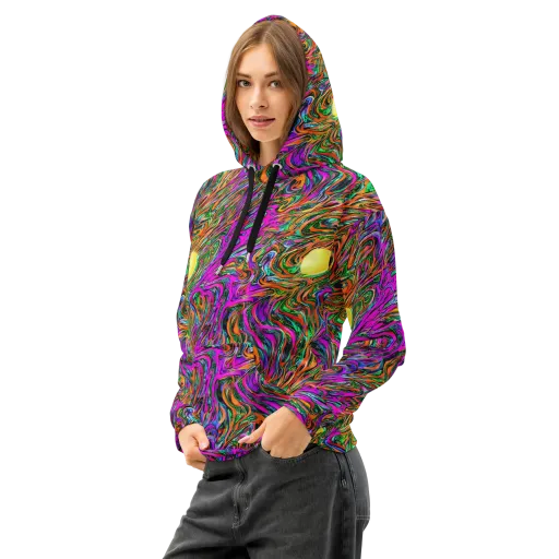 Acid Opulence on a Cotton Hoodie