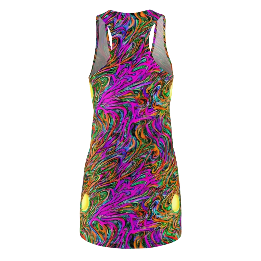 Acid Opulence on Racerback Dress — Back