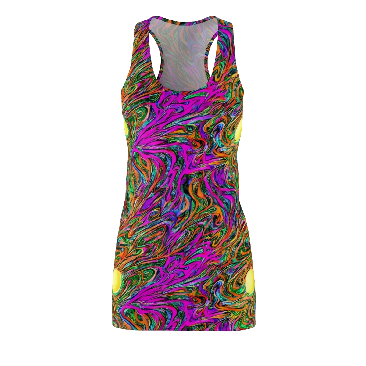 Acid Opulence on Racerback Dress — Front