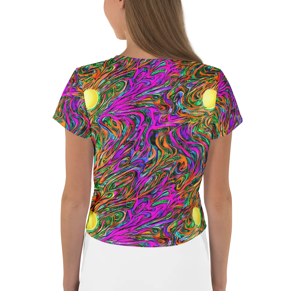 Acid Opulence on Crop Tee — Back