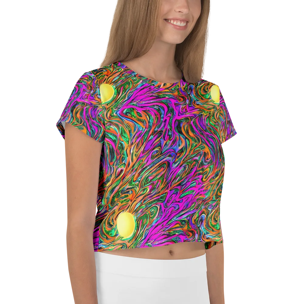 Acid Opulence on Crop Tee — Right