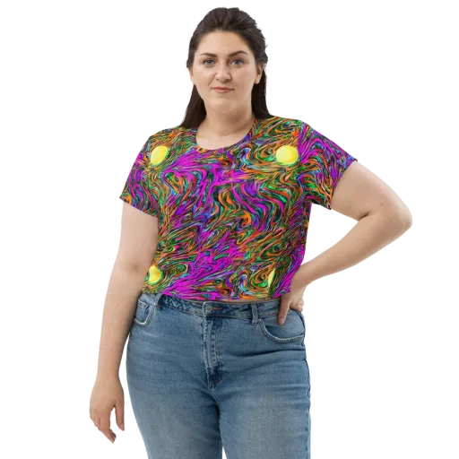 Acid Opulence on a Crop Tee