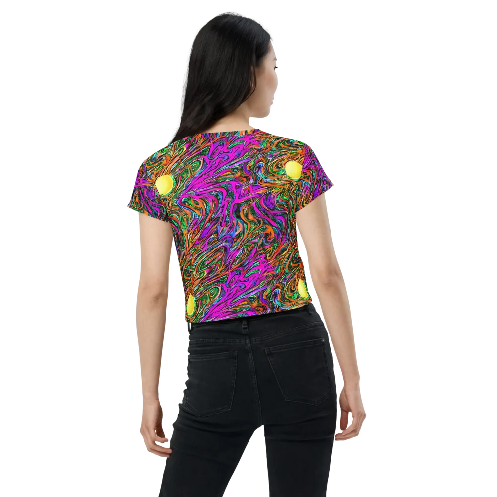 Acid Opulence on Crop Tee — Back