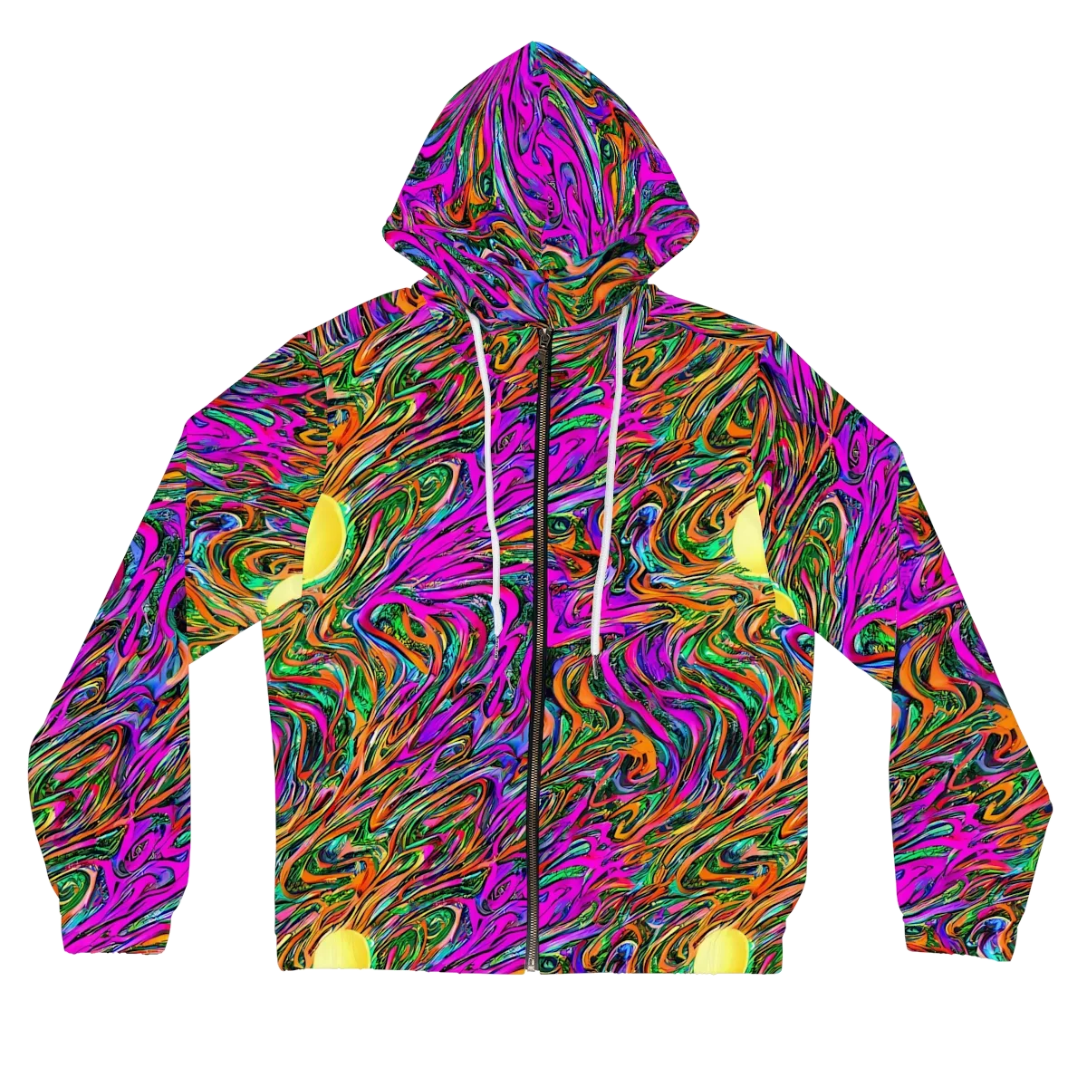 Acid Opulence on Women's Full-Zip Hoodie — Front