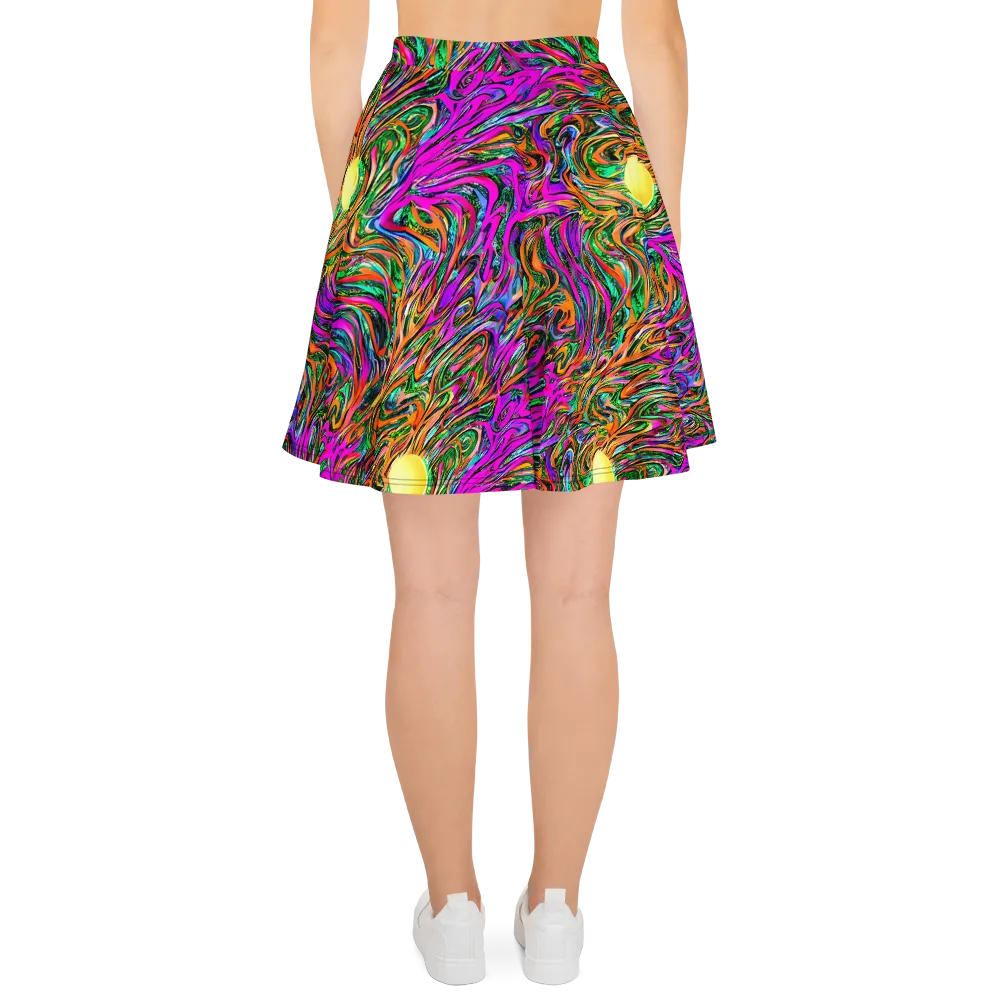 Acid Opulence on Skater Skirt — Back