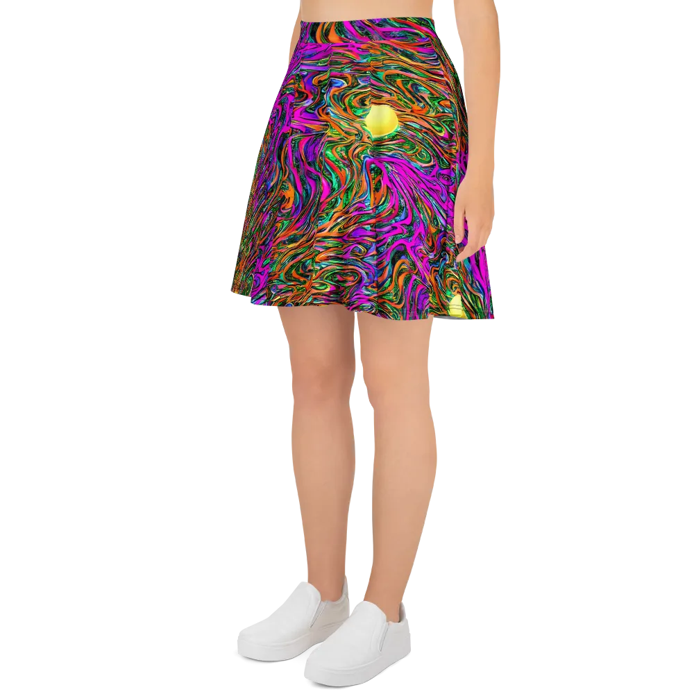 Acid Opulence on Skater Skirt — Left