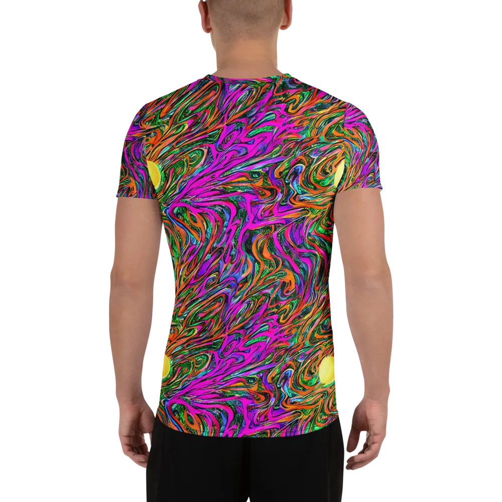 Acid Opulence on Men's Athletic T-Shirt — Back