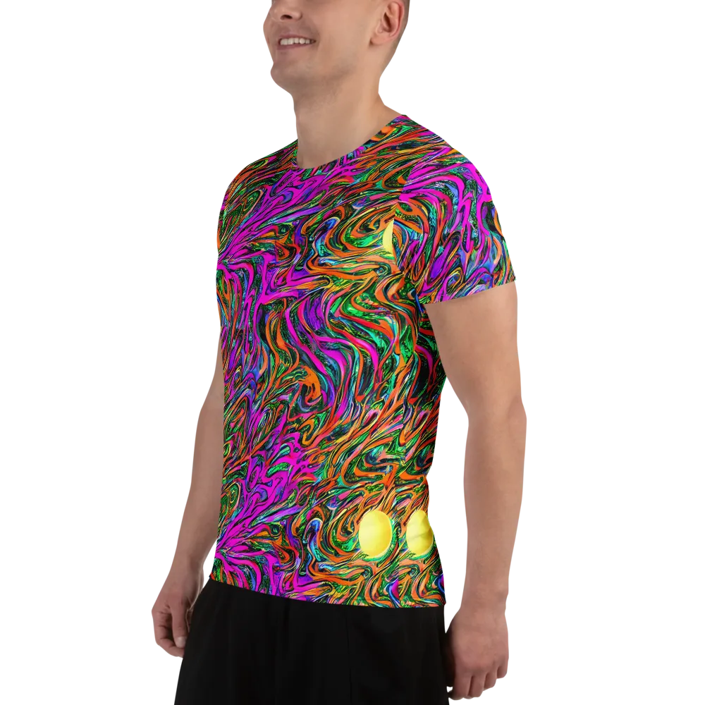 Acid Opulence on Men's Athletic T-Shirt — Left