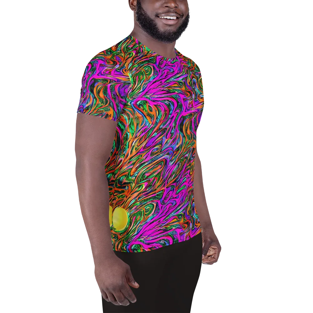 Acid Opulence on Men's Athletic T-Shirt — Right