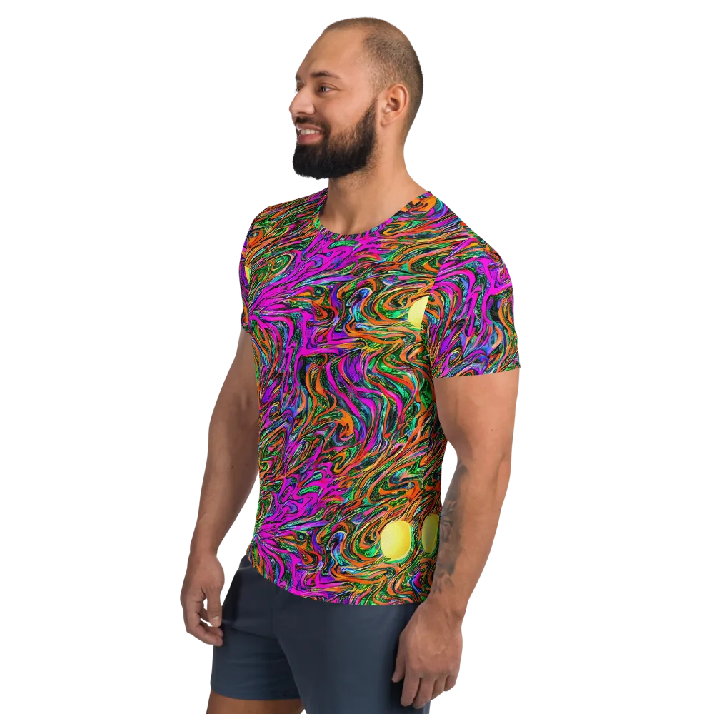 Acid Opulence on Men's Athletic T-Shirt — Left