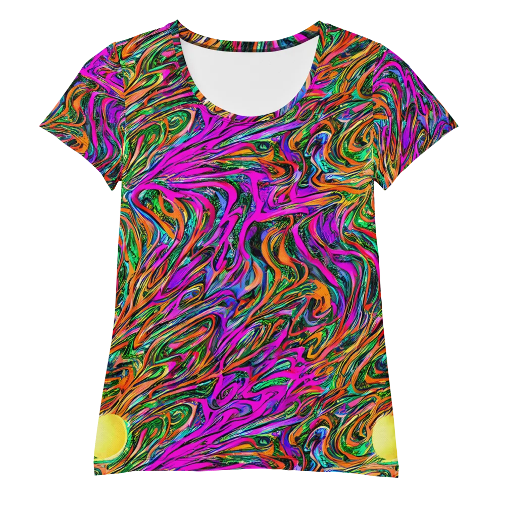 Acid Opulence on Women's Athletic T-Shirt — Front