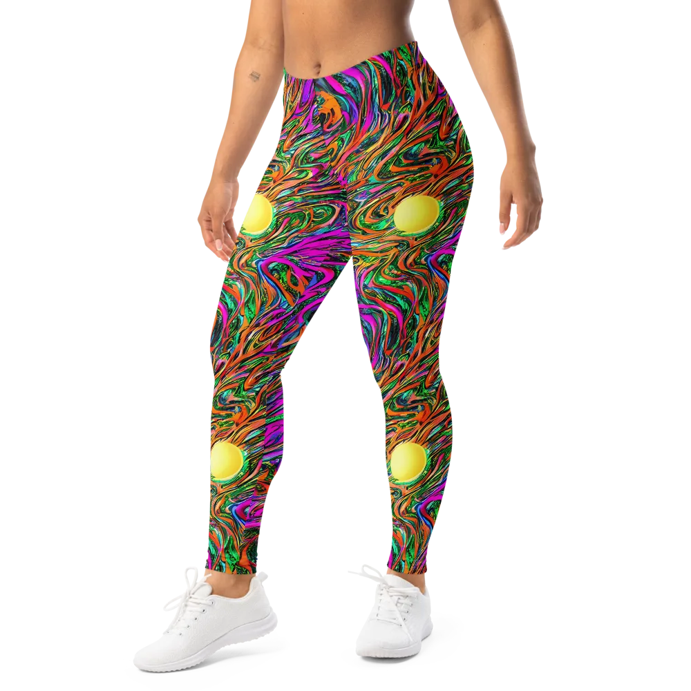 Acid Opulence on Leggings — Left Front
