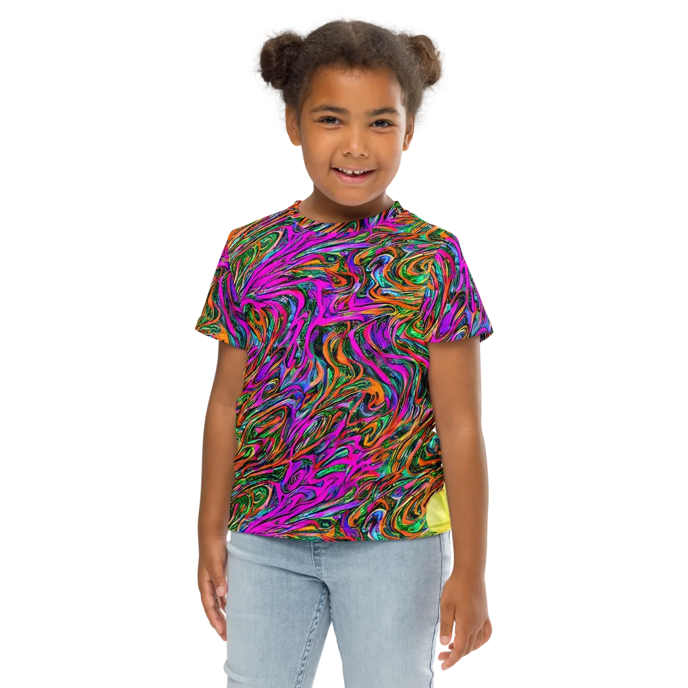 Acid Opulence on Kids Crew Neck T-Shirt — Front