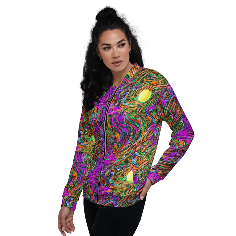 Acid Opulence on Bomber Jacket — Left