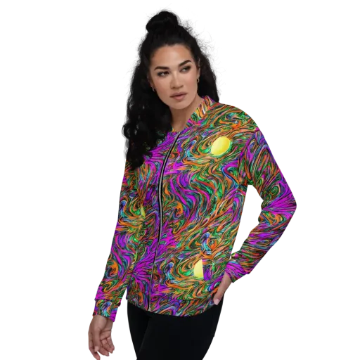 Acid Opulence on a Bomber Jacket