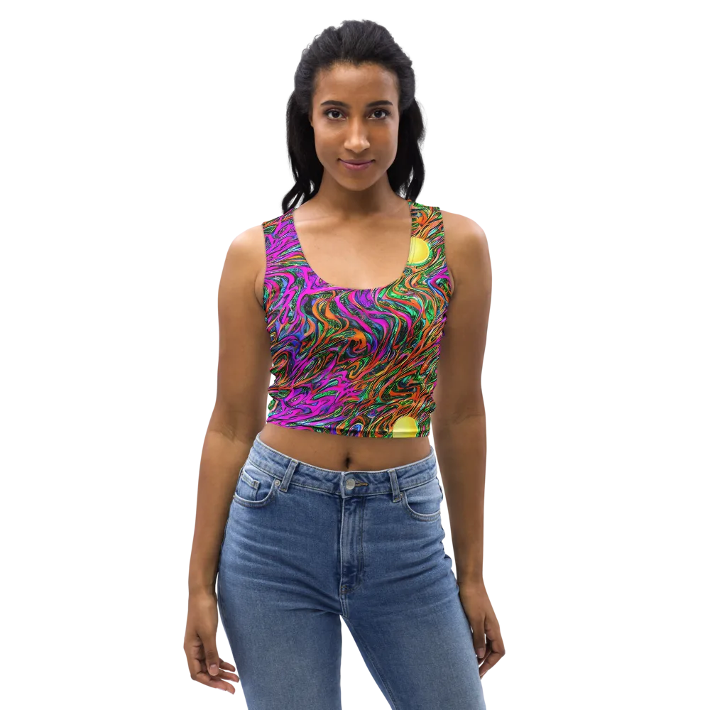 Acid Opulence on Crop Top — Front