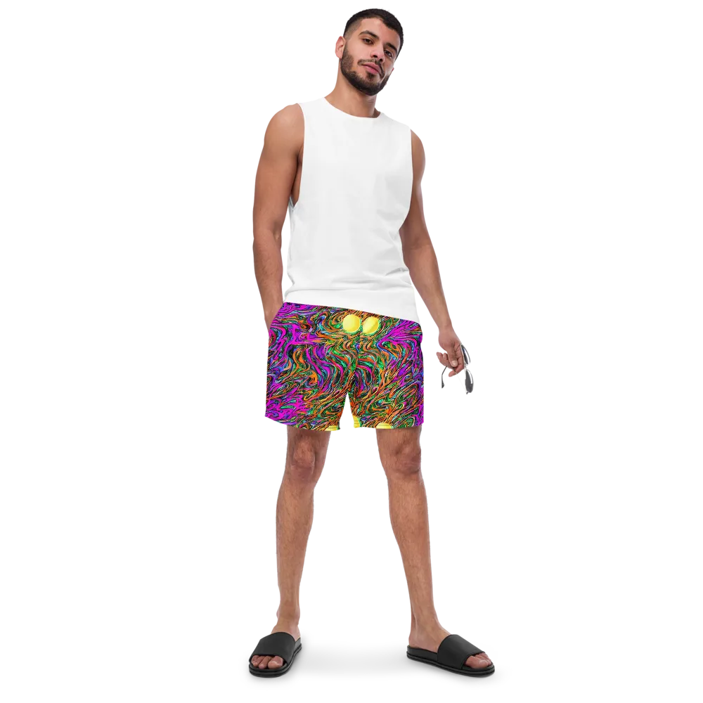 Acid Opulence on Swim Trunks — Front