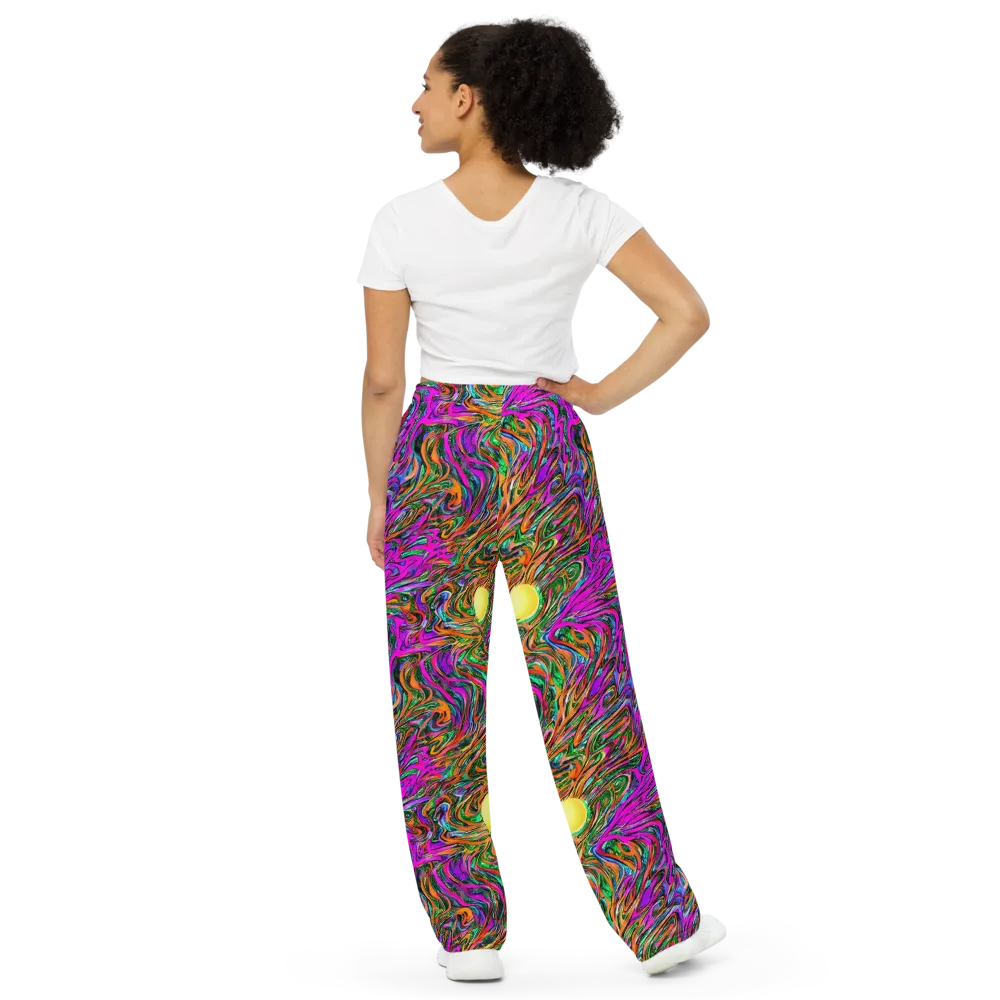 Acid Opulence on Wide-Leg Pants — Back