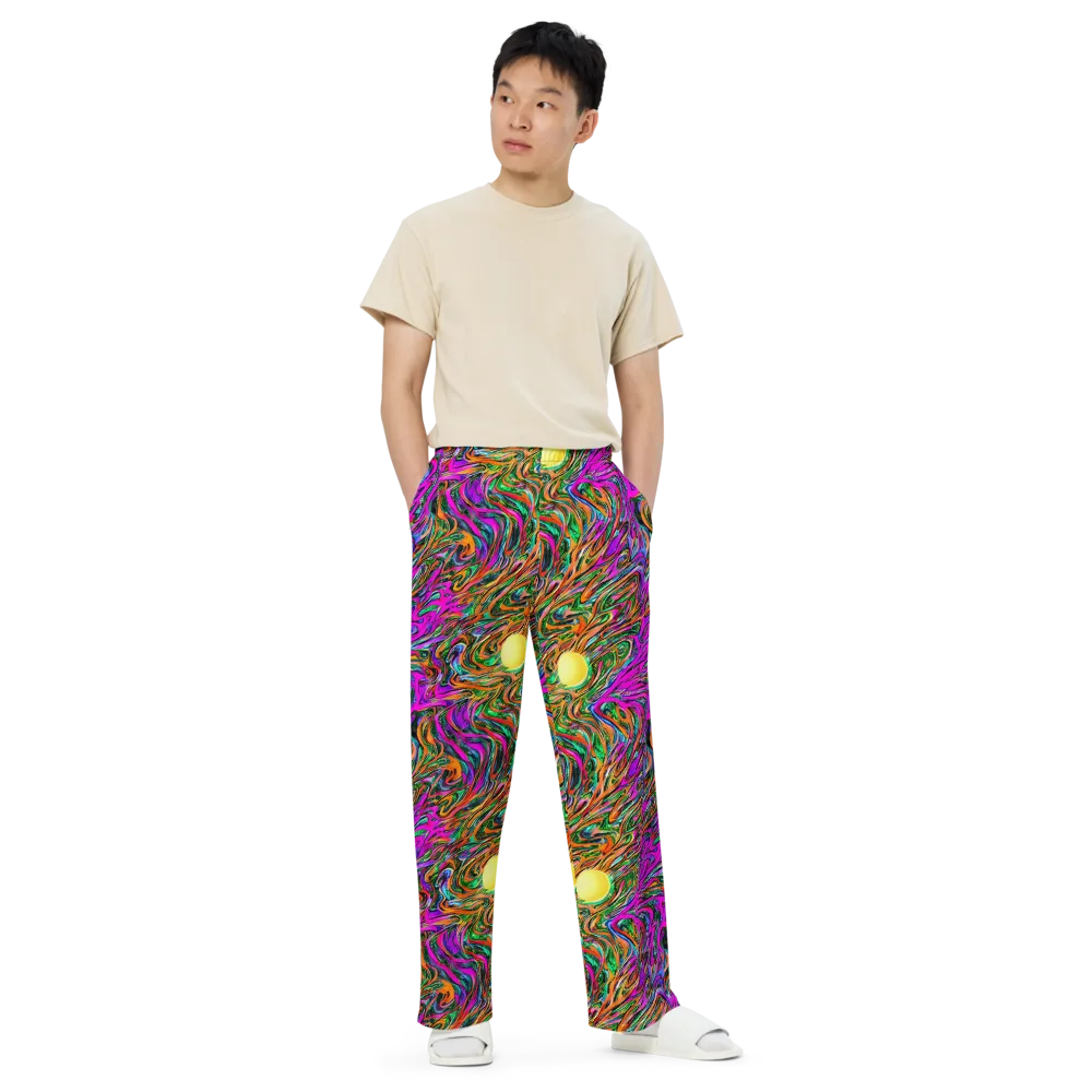 Acid Opulence on Wide-Leg Pants — Front